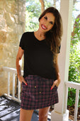 Ellie Plaid Skort - Jess Lea Boutique