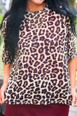 Emma Mesh Tee- Safari Chic - Jess Lea Boutique