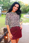 Emma Mesh Tee- Safari Chic - Jess Lea Boutique