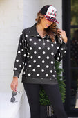 Everyday Pullover- After Dark Polka Dot - Jess Lea Boutique