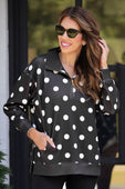 Everyday Pullover- After Dark Polka Dot - Jess Lea Boutique