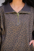 Everyday Pullover- Coco Leopard - Jess Lea Boutique