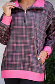 Everyday Pullover- Ellie Plaid - Jess Lea Boutique
