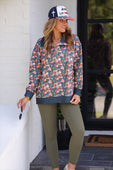 Everyday Pullover- Gwen Floral - Jess Lea Boutique