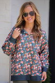 Everyday Pullover- Gwen Floral - Jess Lea Boutique