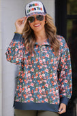 Everyday Pullover- Gwen Floral - Jess Lea Boutique