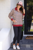 Everyday Pullover- Nora Plaid - Jess Lea Boutique