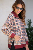 Everyday Pullover- Nora Plaid - Jess Lea Boutique