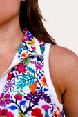 Everyday Zipper Dress, Fiesta Time White - Jess Lea Boutique