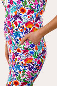 Everyday Zipper Dress, Fiesta Time White - Jess Lea Boutique