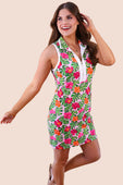 Everyday Zipper Dress, Pink Tropical - Jess Lea Boutique