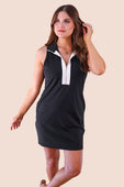 Everyday Zipper Dress, Solid Black - Jess Lea Boutique