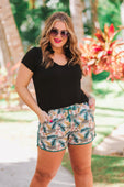 Eye Of The Tiger Drawstring Everyday Shorts - Jess Lea Boutique