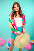 Eyes On Paradise Button Up Top - Jess Lea Boutique