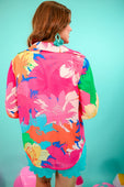 Eyes On Paradise Button Up Top - Jess Lea Boutique