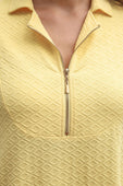 Ezra Textured Zipper Dress- Butter Yellow - Jess Lea Boutique