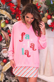 Fa La La French Terry Pullover - Jess Lea Boutique