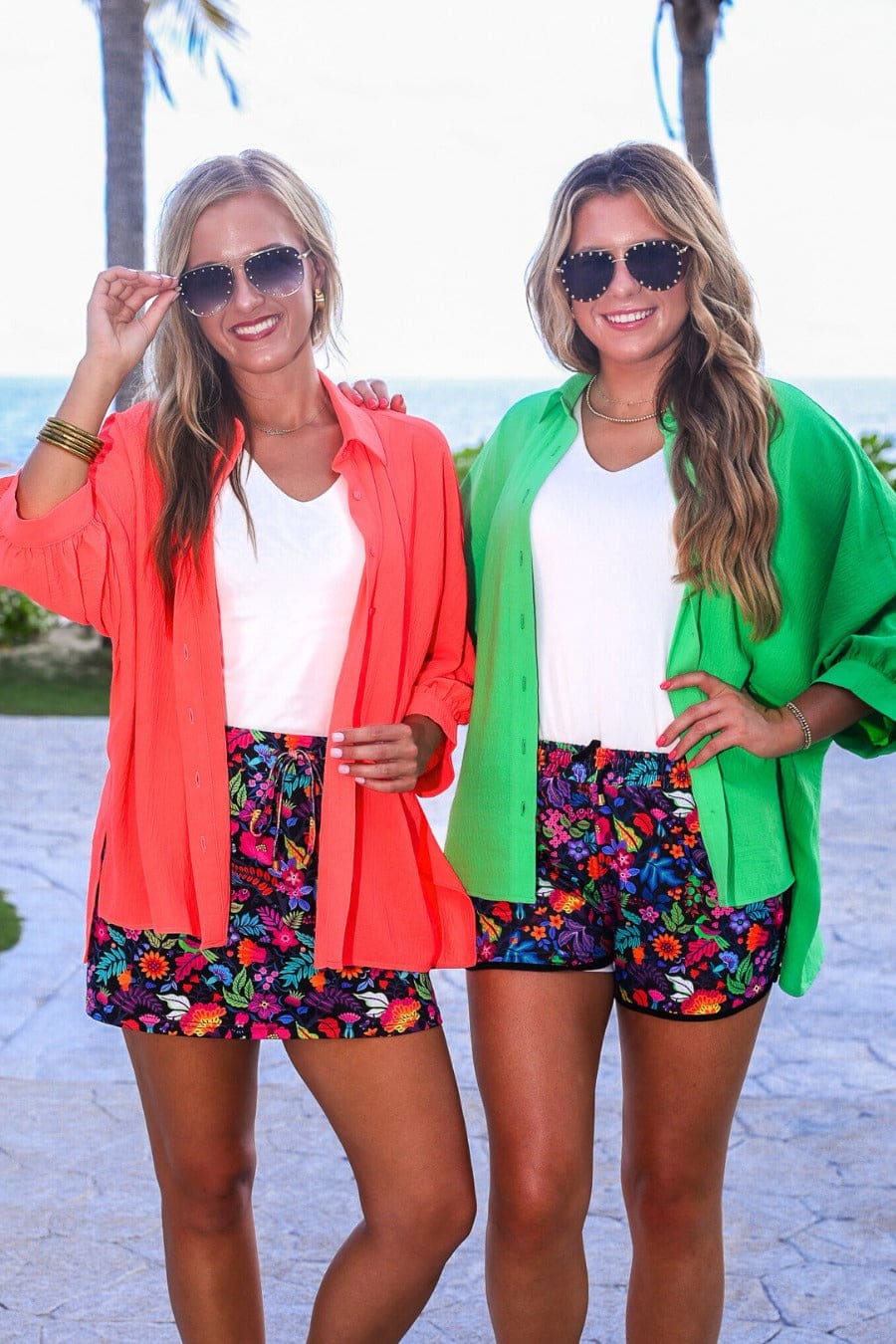 Fiesta Time Floral Skort- Black - Jess Lea Boutique