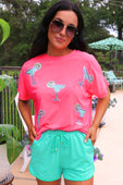 Margaritaville Sequin Patch Top