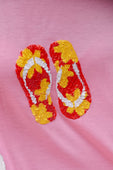 Flip Flop Fun Sequin Patch Top - Jess Lea Boutique