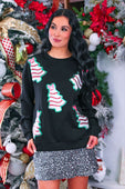 Foil Bow Christmas Treats Luxe Pullover - Jess Lea Boutique