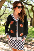 Football Knit Cardigan - Jess Lea Boutique
