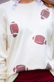 PREORDER-Football Season Sequin Sweatshirt - Jess Lea Boutique