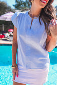 For The Record Pinstripe Top - Jess Lea Boutique