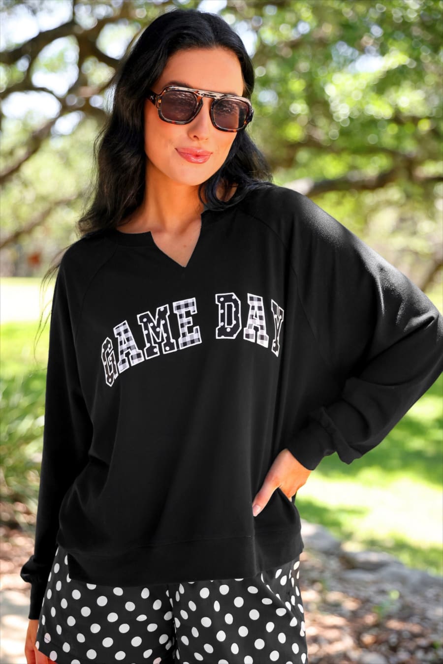 Game Day French Terry Pullover - Jess Lea Boutique
