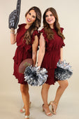 Game Day Ruffle Dress - Jess Lea Boutique
