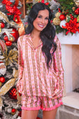 Gingerbread Lane Ruffle Pajama Set - Jess Lea Boutique