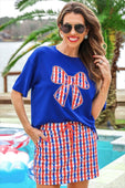 Gingham Glory Bow Luxe Tee - Jess Lea Boutique