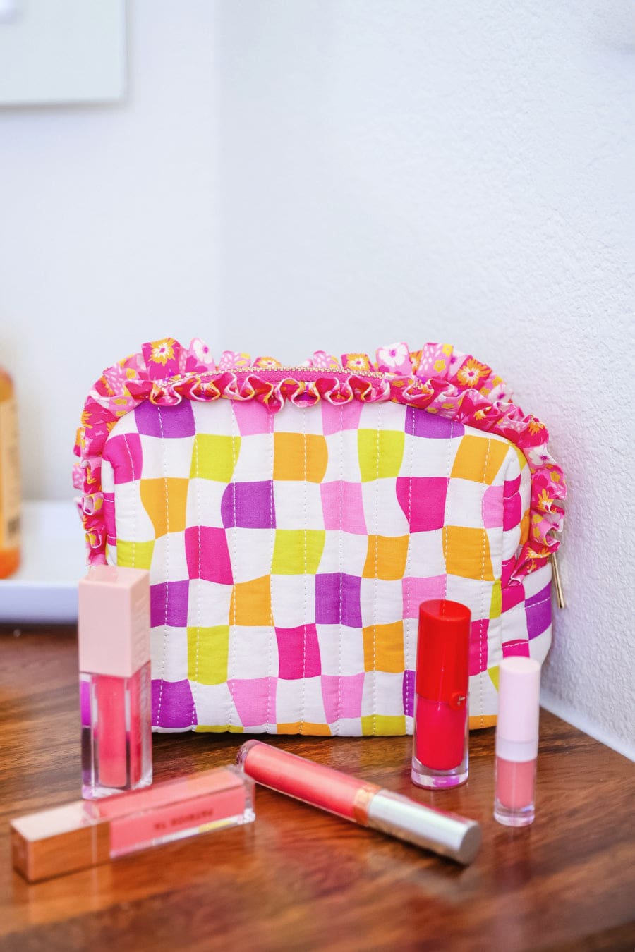 Groovy Garden Quilted Ruffle Bag - Jess Lea Boutique