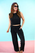 PREORDER-Hadley Pleated Pants Set - Jess Lea Boutique