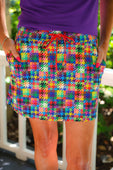 Happy Houndstooth Skort - Jess Lea Boutique