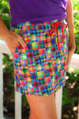 Happy Houndstooth Skort - Jess Lea Boutique