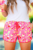 Happy Hour Drawstring Everyday Shorts- PREORDER