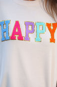 Happy Patch Pullover - Jess Lea Boutique