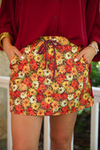 Harvest Blooms Skort - Jess Lea Boutique