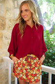 Harvest Blooms Skort - Jess Lea Boutique