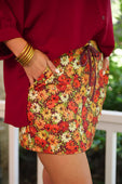 Harvest Blooms Skort - Jess Lea Boutique