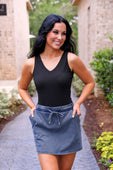 Haven V-Neck Bodysuit- Black - Jess Lea Boutique
