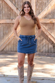 Haven V-Neck Bodysuit- Tan - Jess Lea Boutique