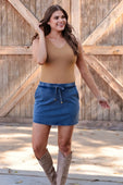 Haven V-Neck Bodysuit- Tan - Jess Lea Boutique