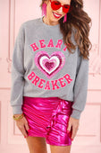 Heart Breaker Sequin Pullover - Jess Lea Boutique