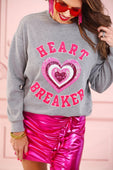 Heart Breaker Sequin Pullover - Jess Lea Boutique