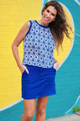 Heatwave Ribbed Tank- Palm Dreams - Jess Lea Boutique
