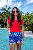 PREORDER-Hey There Cowboy Drawstring Everyday Shorts