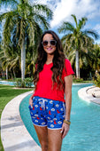 PREORDER-Hey There Cowboy Drawstring Everyday Shorts