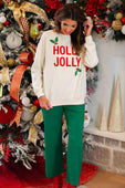 Holly Jolly Holiday Luxe Pullover - Jess Lea Boutique